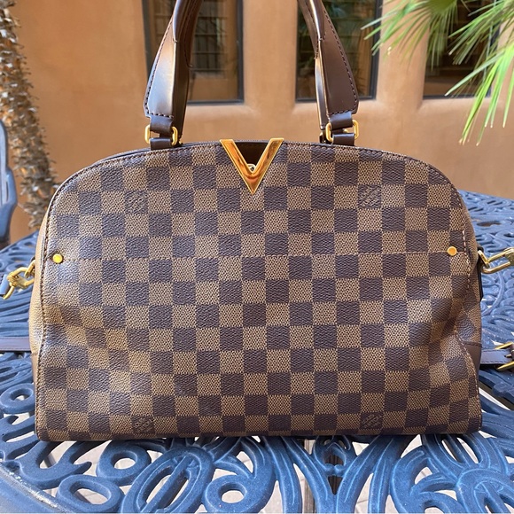 SOLD Louis Vuitton Damier Ebene Kensington Bowling Bag - Picture 3 of 16